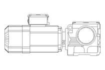 Motor engrenagem sem fim 0,75kW 20 1/min