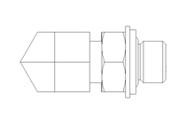 Threaded elbow connector L 6 G1/8" St-Zn