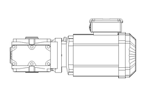 Worm gear motor 0.55kW 50 1/min