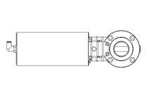 Válvula borboleta B DN040 WVM NC E EX