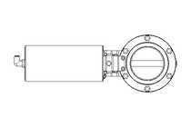 Butterfly valve B DN080 WVM NC E EX