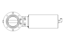 Butterfly valve B DN065 OVO NC F