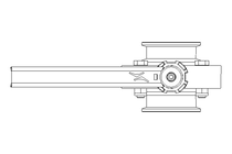 Butterfly valve B OD2.0 CVC MA E