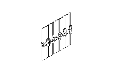 CHAIN 190.5 DIR. BROWN PLASTIC