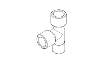THREADED T-JOINT 1/4"M 1/4"F