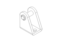 REAR TRUNNION BRACKET ISO 6432 D20/25