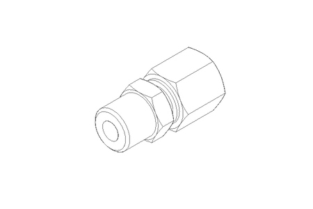 Conector roscado p/ tubos LL 6 R1/8"