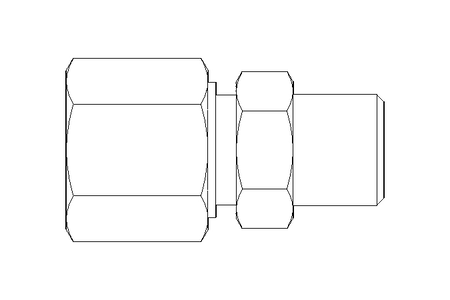 Conector roscado p/ tubos LL 8 R1/8"