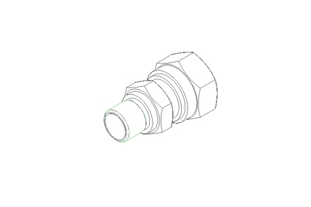 Rohrverschraubung L 8 G1/8" St-Zn