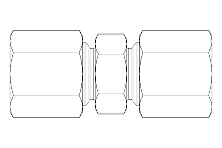 Raccord de tube LL 6/6 St-Zn DIN2353