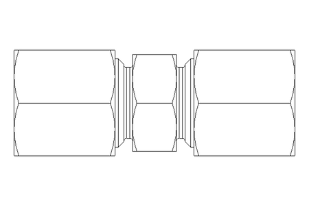 Conector roscado p/ tubos LL 6/6 St-Zn