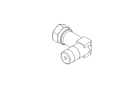 Pipe screw connector LL 4 M8x1