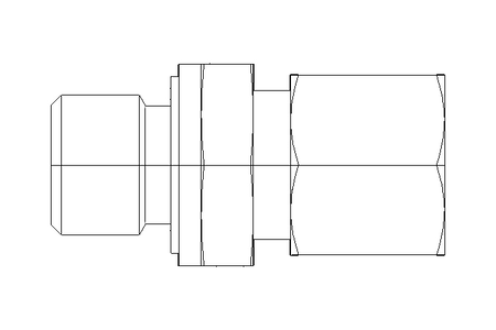 Conector roscado p/ tubos L 8 G1/4"