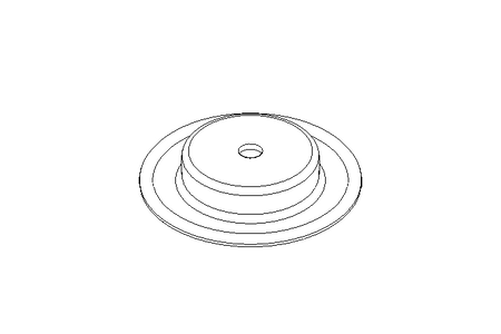 Membrana/diafragma D=34 L/H=6 NBR