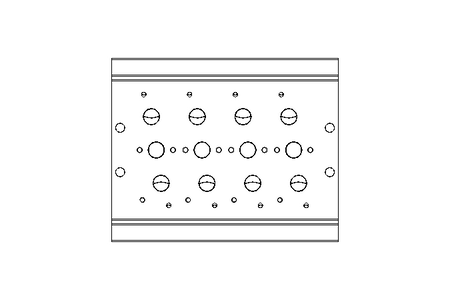 PNEUMATIC CONNECTION BLOCK PRS-1/4-4-B