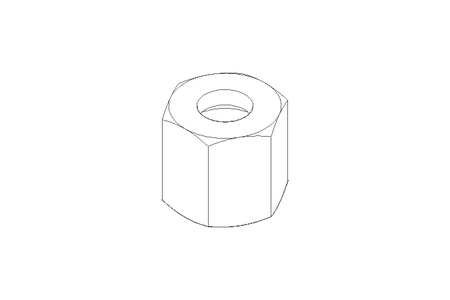 Überwurfmutter LL 6 G3/8" St-Zn DIN3870