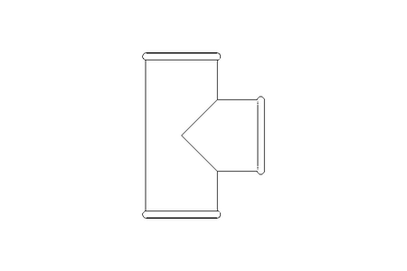 Conector T DIN EN 10242 B1 3/8"