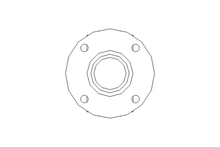 ALBERO CARD. E58/4 L=1200/1235