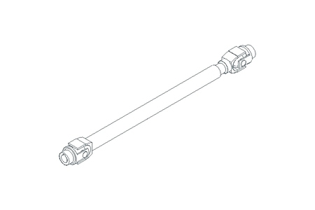 Universal joint shaft D=32 L1=600 L2=680