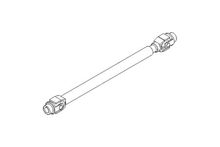 Universal joint shaft D=32 L1=600 L2=680