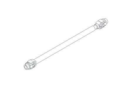 Universal joint shaft D=32 L1=705 L2=765