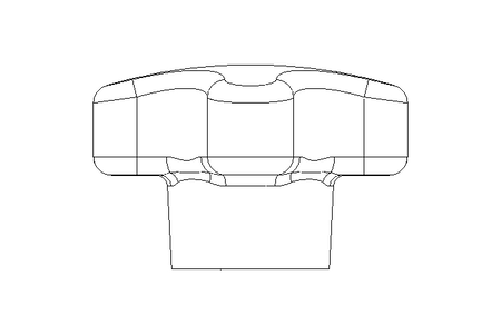 STAR KNOB   K 20FS/MS DIN 6335