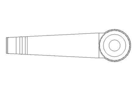 Clamping lever K adjustable Size 2 M8 IG