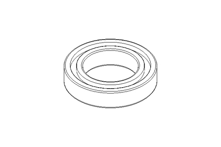 Roulem. rainuré à billes 6009 2RS 45x75