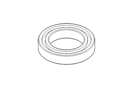 Roulem. rainuré à billes 6010 2RS 50x80