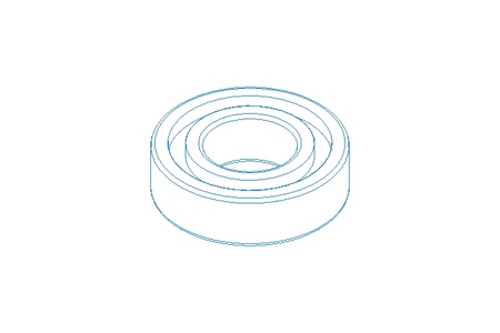 Roulem. rainuré à billes 6205 2RS 25x52