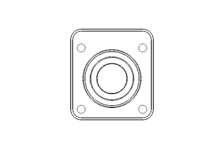 Flange bearing PCSK 40/43.8x121