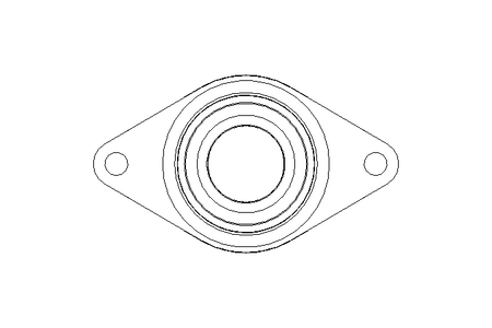 Mancal de flange RCJTZ FA125.8 60x138