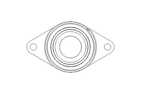 Mancal de flange RCJTZ FA125.8 60x138