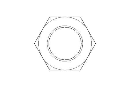 Hexagon nut M20x1.5 St-Zn DIN934