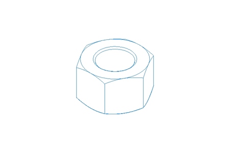 Hexagon nut LH M16 A2 DIN934