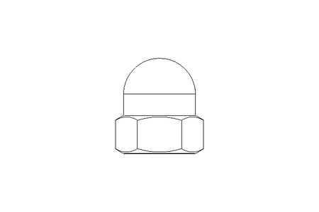 Tuerca hexagonal ciega M5 A2 DIN1587