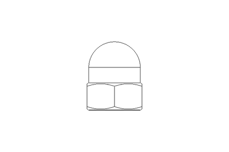 Hexagon cap nut M5 A2 DIN1587