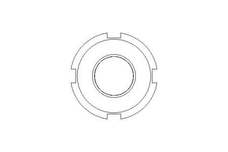 Porca ranhurada M16x1,5 ST DIN1804