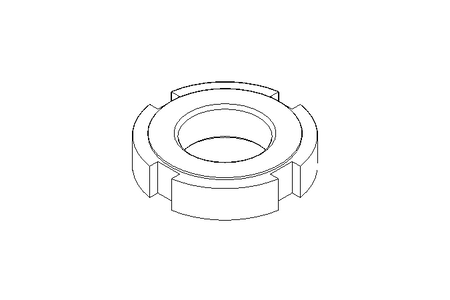 Porca ranhurada M20x1,5 ST DIN1804