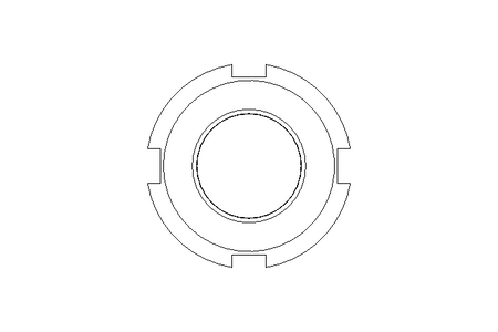 Porca ranhurada M20x1,5 ST DIN1804