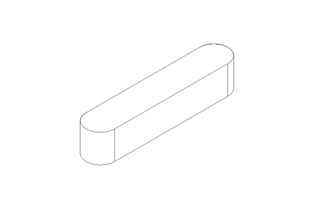 Passfeder DIN6885-1 A 20x4x4 1.4571