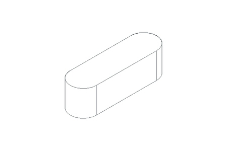 Passfeder DIN6885-1 A 20x6x6 1.4571