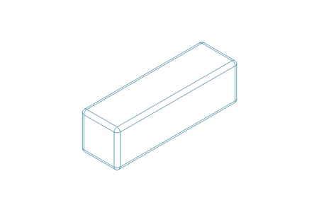 Chaveta DIN6885-1 B 20x6x6 1.0503+CR