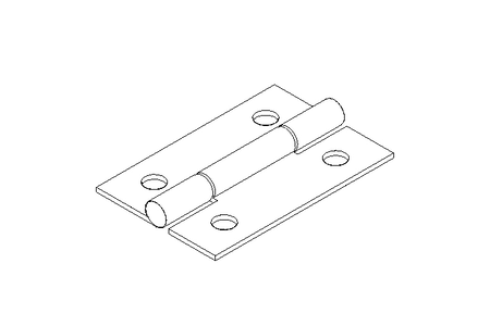 Scharnier 27x40 A2 DIN 7945