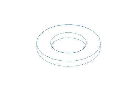 Arruela 17x30x3 1.4301 DIN125
