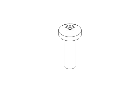 Vite a testa bombata M5x16 A2 ISO7045