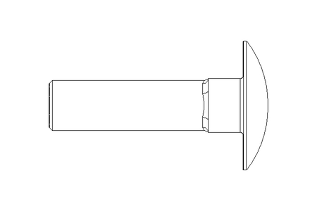 Vis à tête bombée M8x30 A2 DIN603