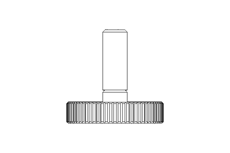 Parafuso recartilhado M4x12 A2 DIN 653