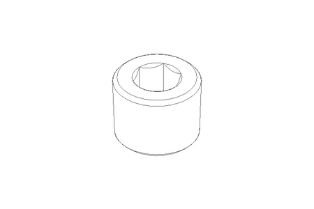 Parafuso de fechamento M10x1 A2 DIN 906