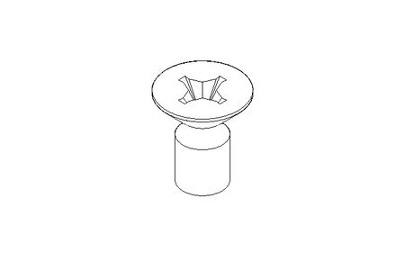 Countersunk head screw M3x6 A2 70